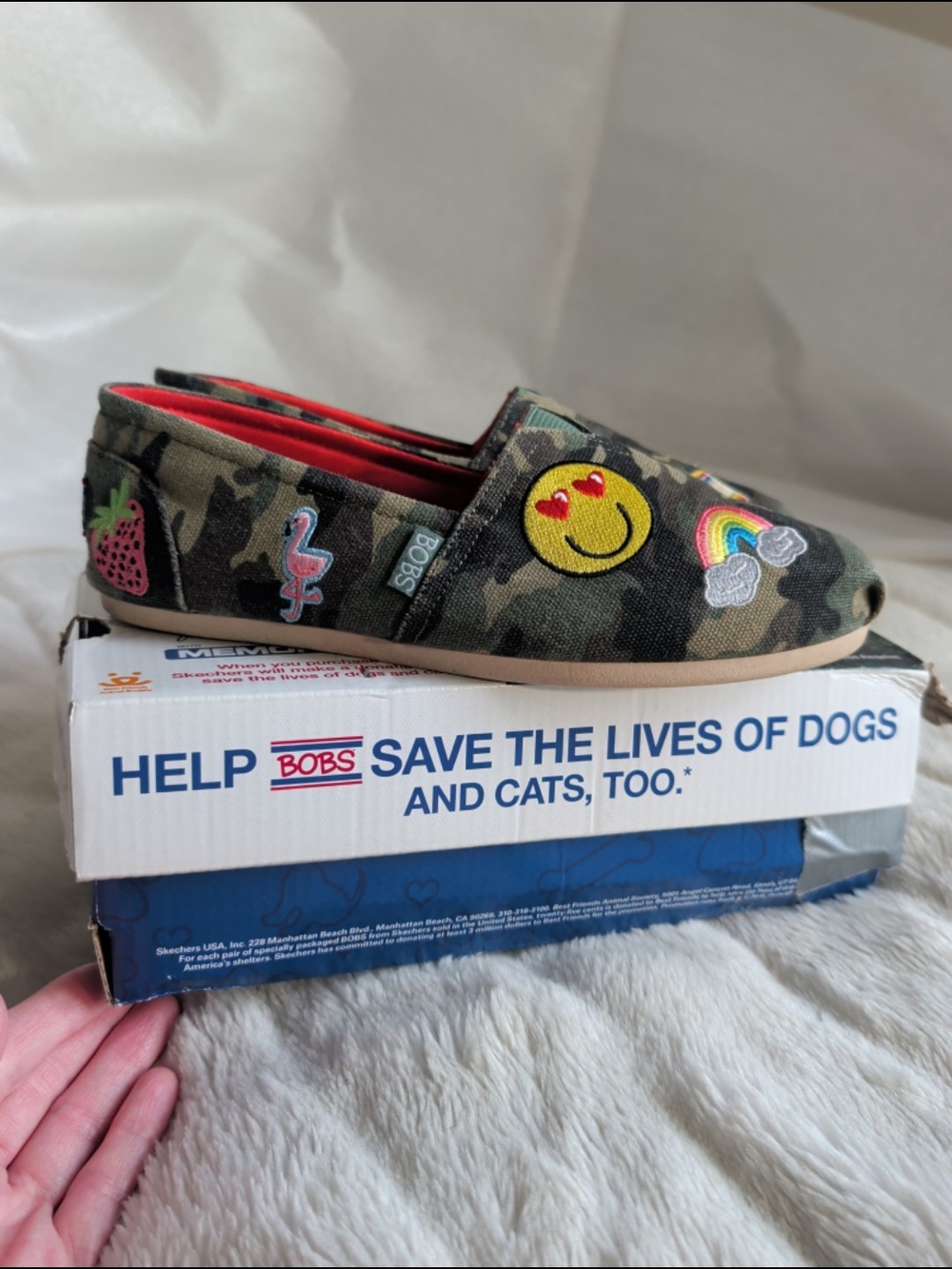 Skecher BOBS Camo Sz 8